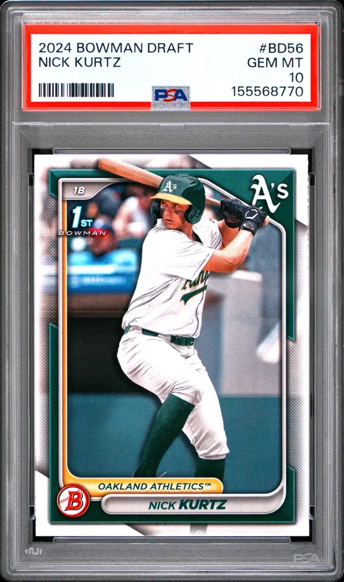 2024 #BD56 Nick Kurtz PSA 10 Bowman Draft