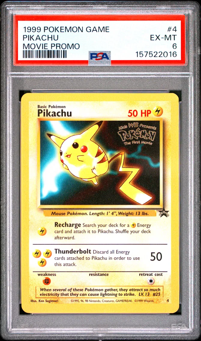 1999 #4 PIKACHU PSA 6 Game Movie