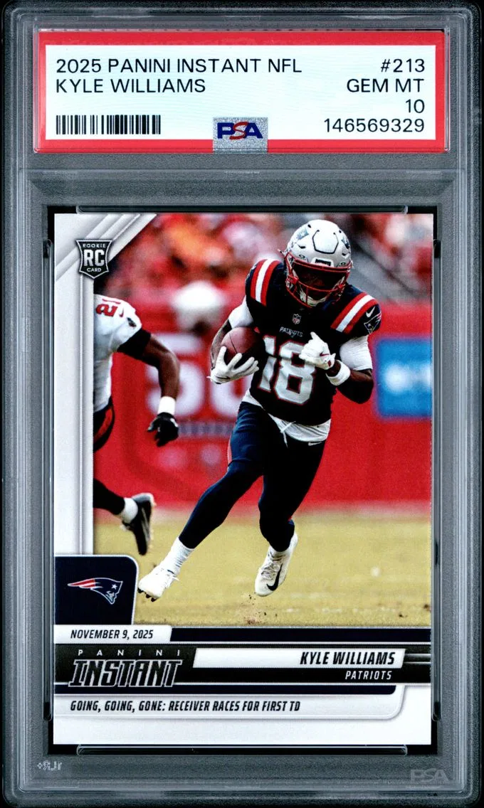 2025 #213 Kyle Williams PSA 10 Panini Instant NFL