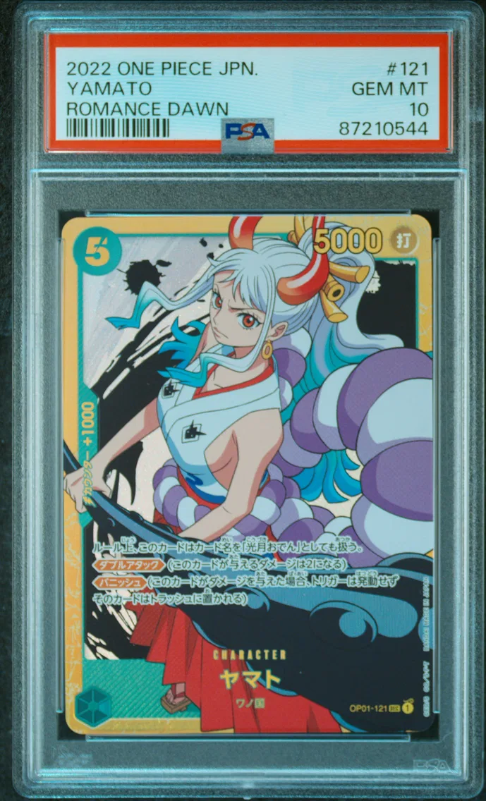 2022 #121 Yamato PSA 10 One Piece Japanese OP01-Romance Dawn