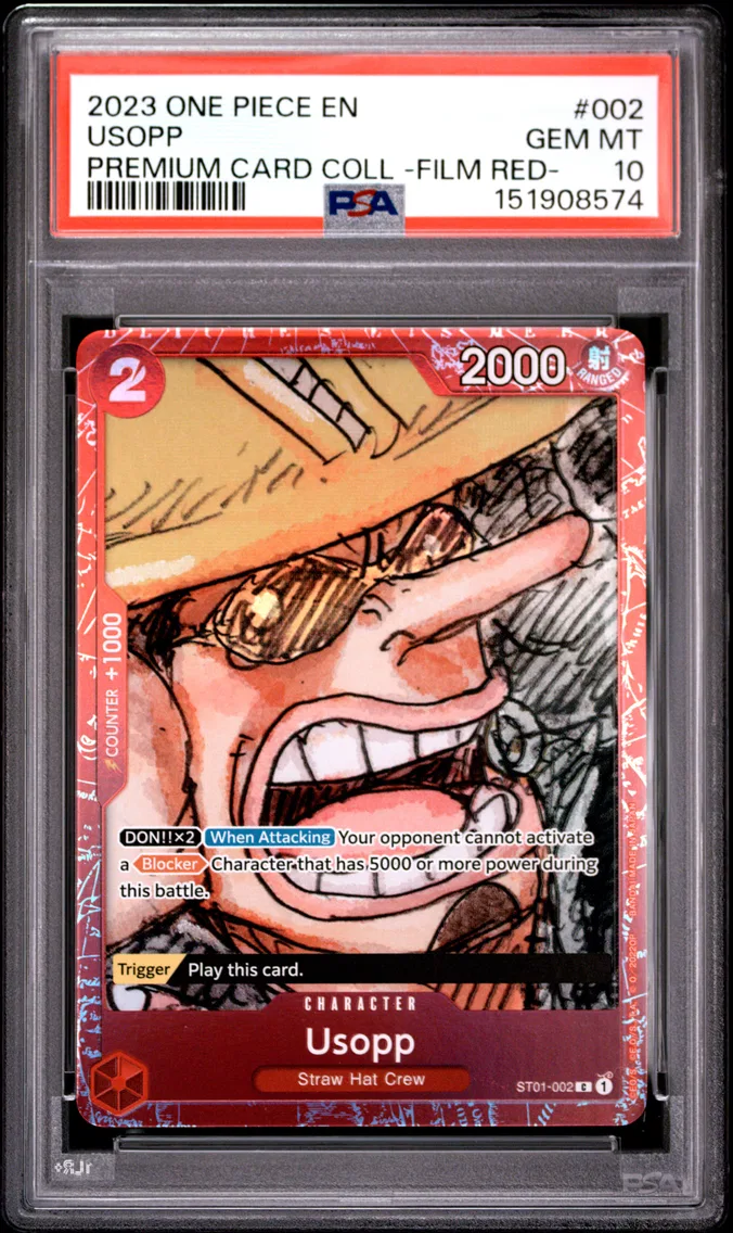 2023 #002 Usopp PSA 10 One Piece Premium Card Collection -One Piece Film Red-