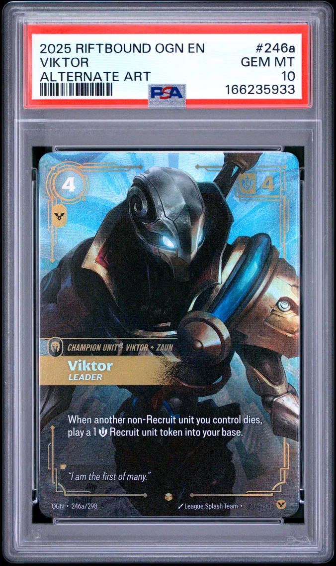 2025 #246a Viktor - Leader PSA 10 Riftbound: League of Legends Ogn-Origins