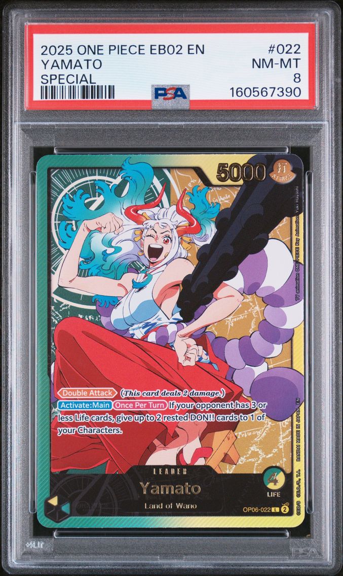 2025 #022 Yamato PSA 8 One Piece