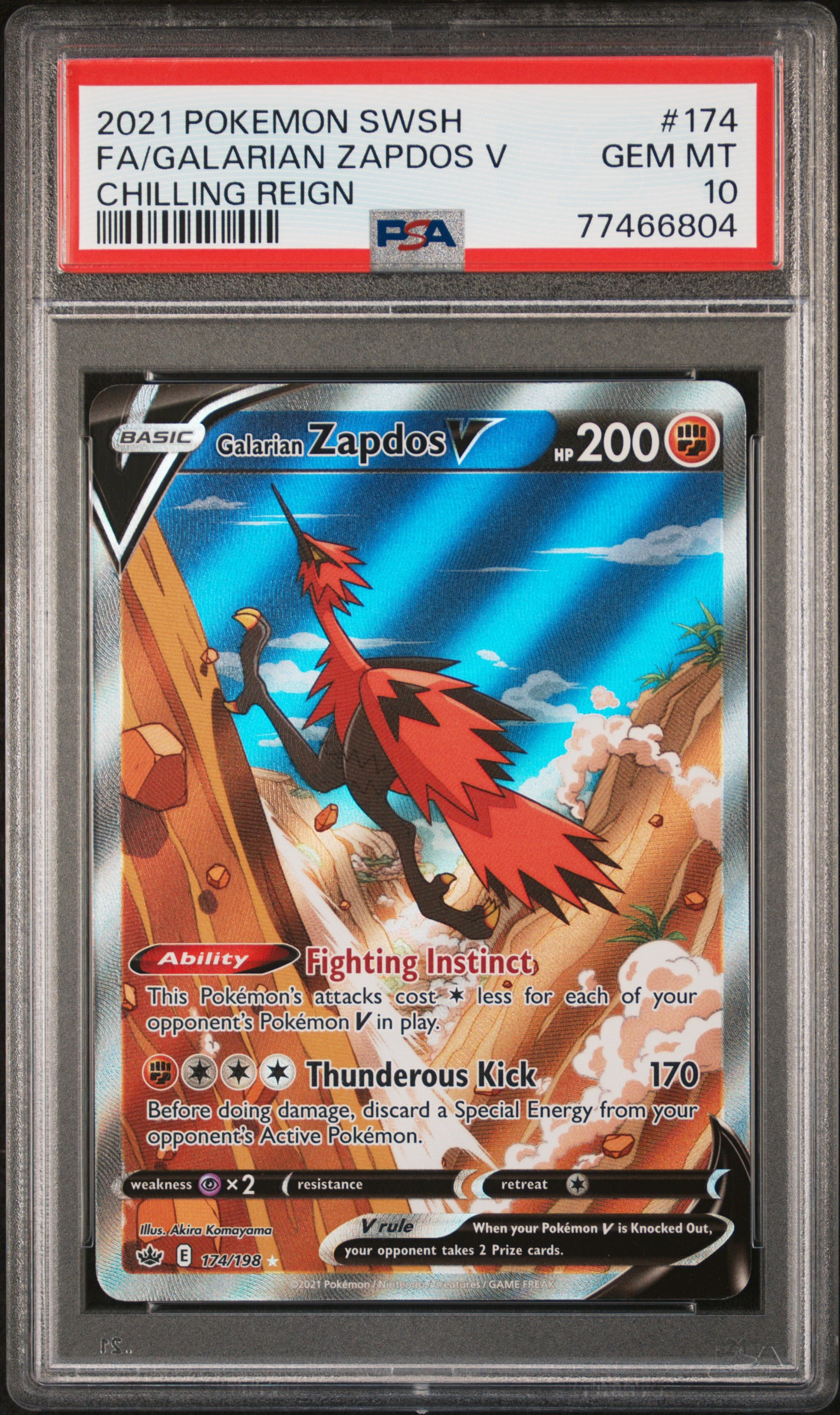 Full Art/Galarian Zapdos V