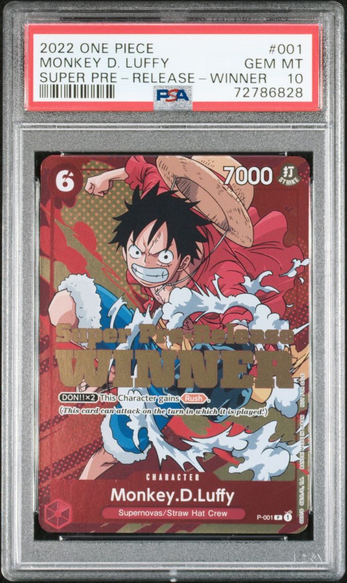 2022 #001 Monkey D. Luffy PSA 10