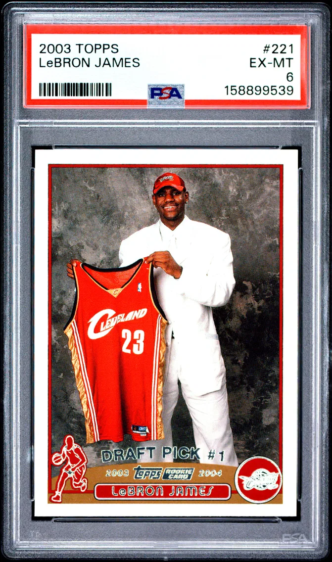 2003 #221 LeBron James PSA 6 Topps