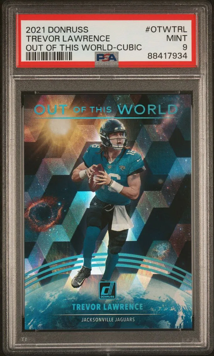 2021 #OTWTRL Trevor Lawrence PSA 9 Panini Donruss Out of This World