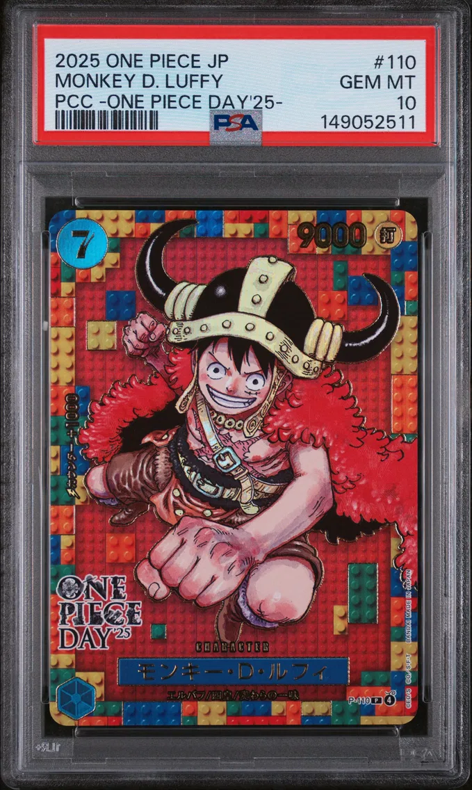 2025 #110 Monkey D. Luffy PSA 10 One Piece Japanese Premium Card Collection -One Piece Day'25-