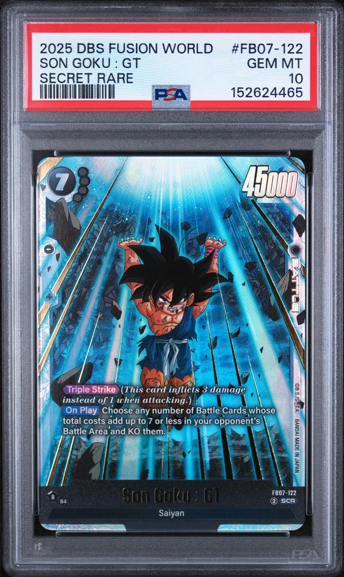 2025 #FB07-122 Son Goku : GT PSA 10 Dragon Ball Super Card Game Fusion World Wish for Shenron