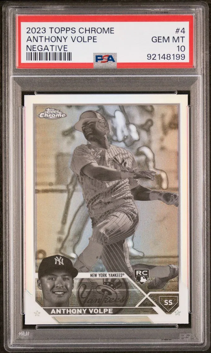 2023 #4 Anthony Volpe PSA 10 Topps Chrome