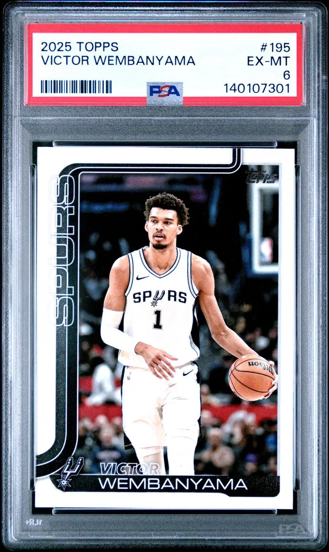 2025 #195 Victor Wembanyama PSA 6 Topps
