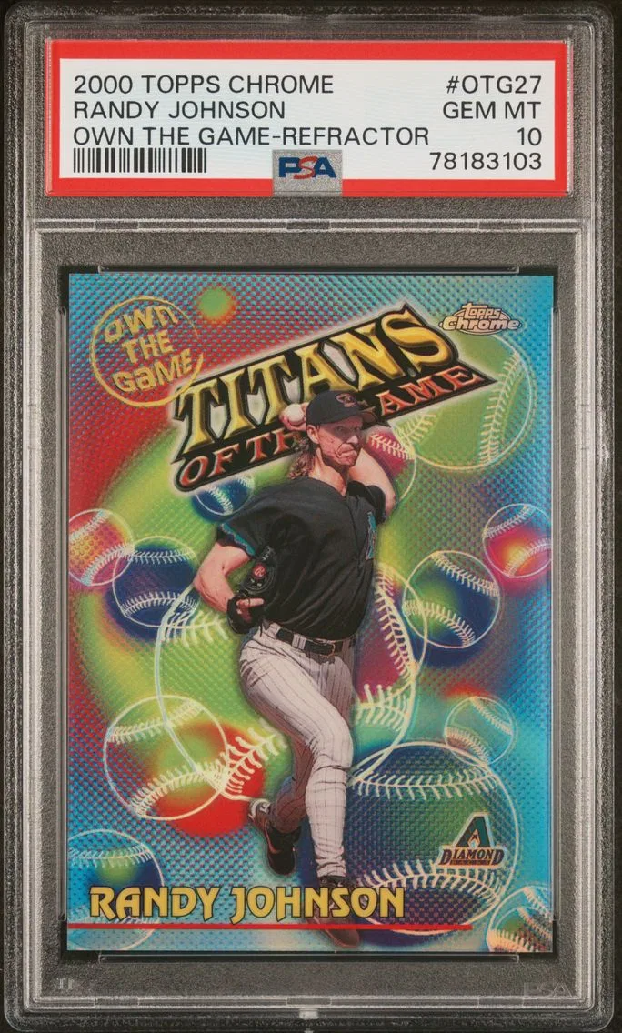 2000 #OTG27 Randy Johnson PSA 10 Topps Chrome Own the Game
