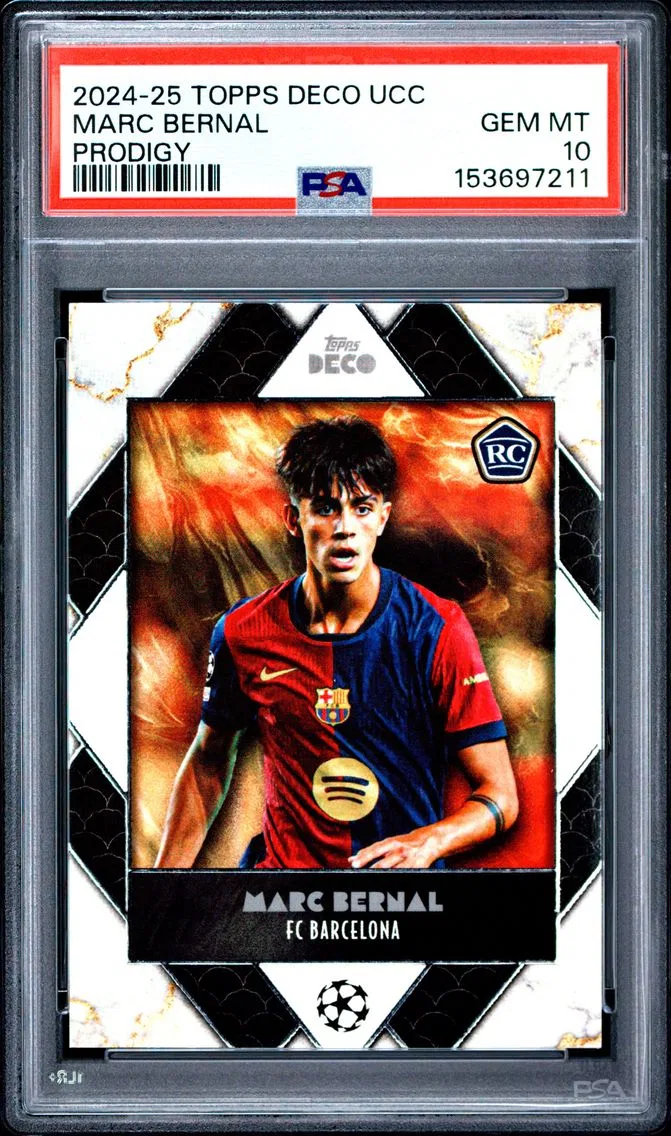 2024 #NA Marc Bernal PSA 10 Topps Deco UEFA Club Competitions