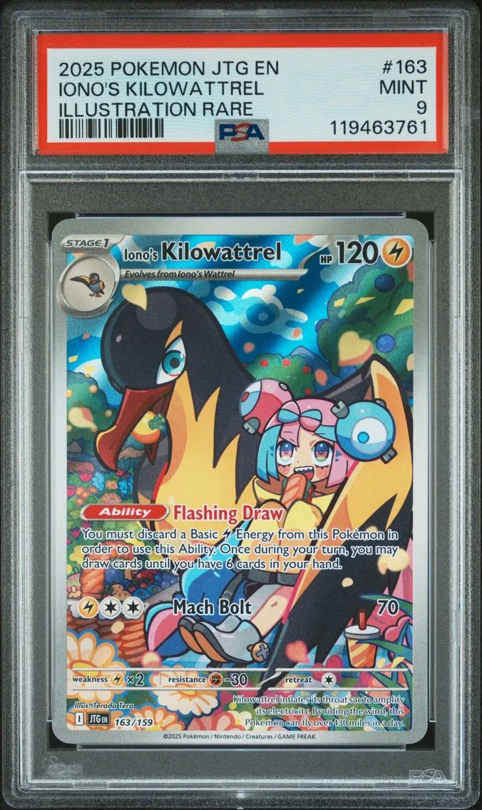 2025 #163 Iono's Kilowattrel PSA