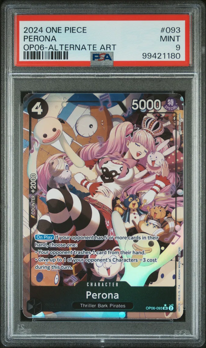2024 #093 Perona PSA 9 One Piece OP06-Wings of the Captain