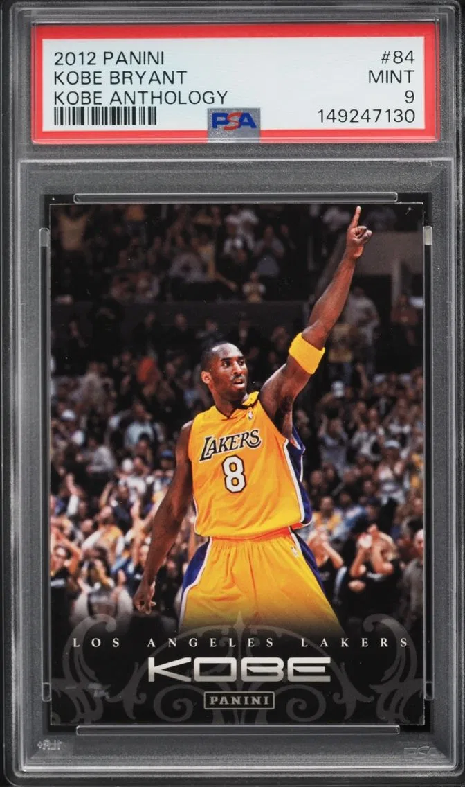2012 #84 Kobe Bryant PSA 9 Panini Kobe Anthology