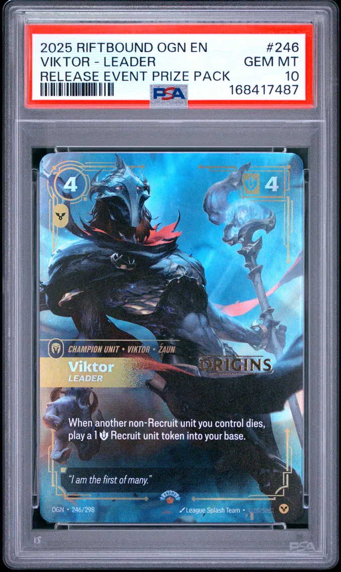 2025 #246 Viktor - Leader PSA 10 Riftbound: League of Legends Ogn-Origins
