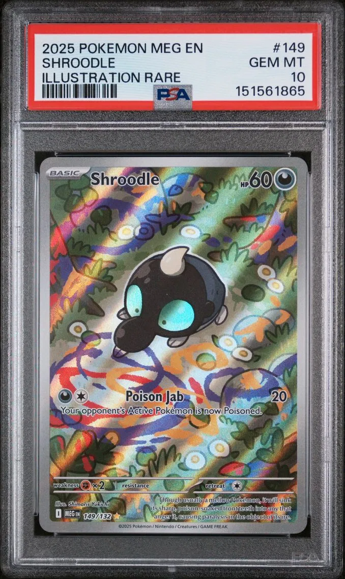 2025 #149 Shroodle PSA 10 Meg EN-Mega Evolution