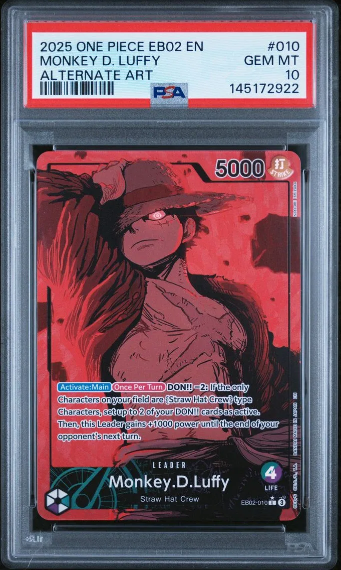 2025 #010 Monkey D. Luffy PSA 10