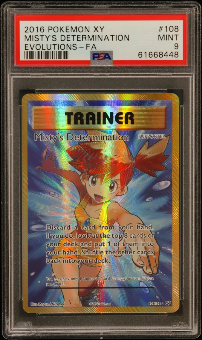 2016 #108 Full Art/Misty's Determination PSA 9 XY Evolutions