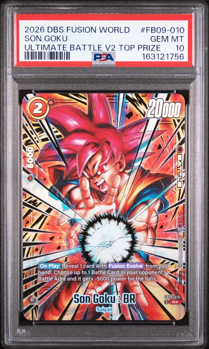 2026 #FB09-010 Son Goku PSA 10 Dragon Ball Super Card Game Fusion World Ultimate Battle Vol.2 Top Prize