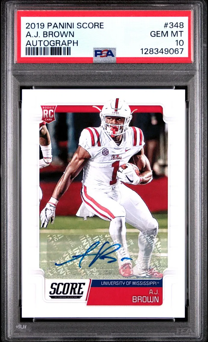 2019 #348 A.J. Brown PSA 10 Panini Score