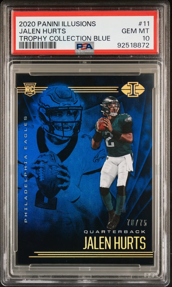 2020 #11 Jalen Hurts PSA 10 Panini Illusions