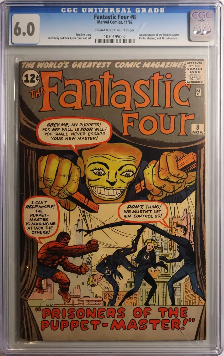1962 #NA 1962 Fantastic Four #8 CGC 6.0 Marvel Comics CGC 6