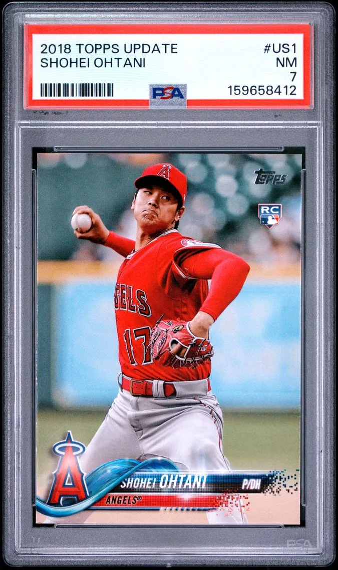 2018 #US1 SHOHEI OHTANI PSA 7 Topps Update