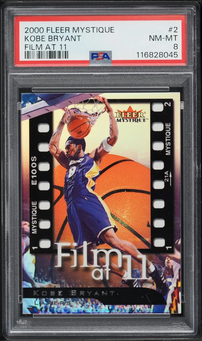 2000 #2 Kobe Bryant PSA 8 Fleer Mystique Film at 11