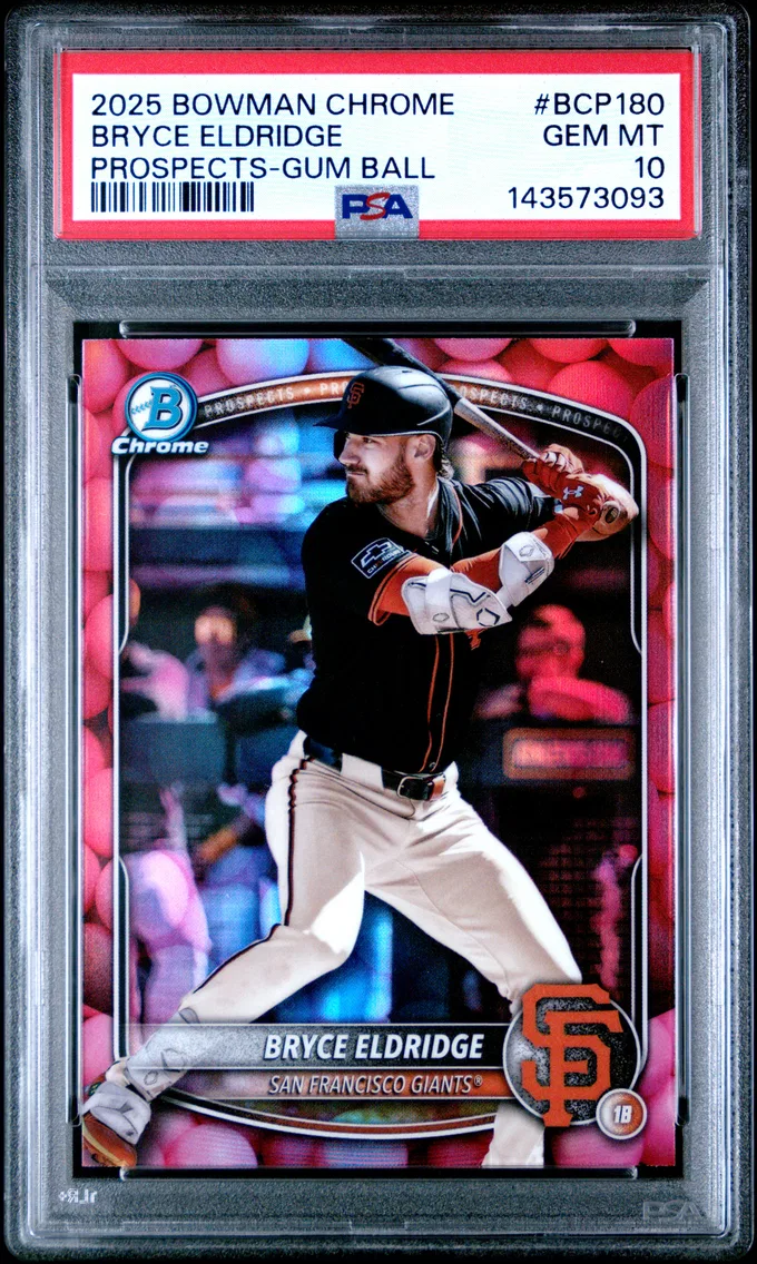 2025 #BCP180 Bryce Eldridge PSA 10 Bowman Chrome Prospects