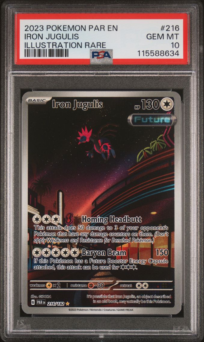 2023 #216 Iron Jugulis PSA 10 Par EN-Paradox Rift Pokemon