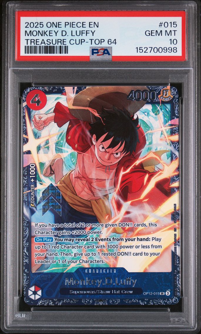 2025 #015 Monkey D. Luffy PSA 10