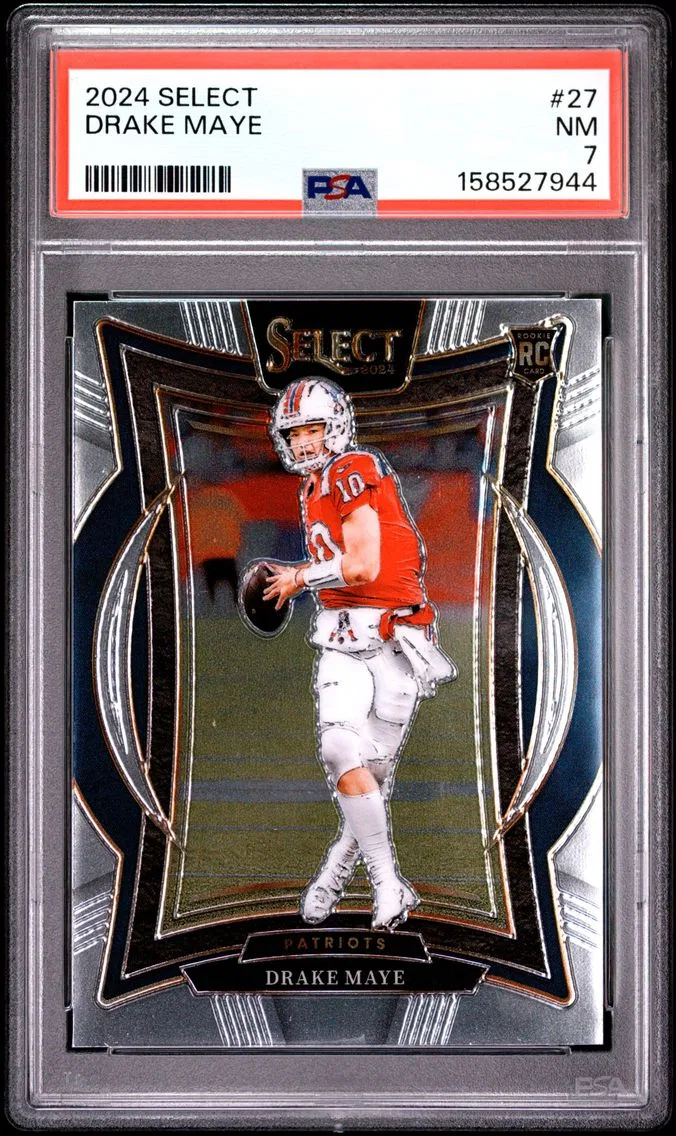 2024 #27 Drake Maye PSA 7 Panini Select