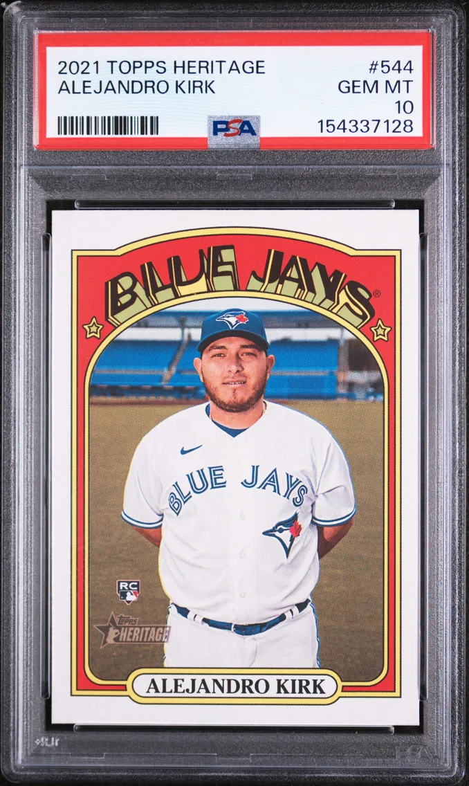 2021 #544 Alejandro Kirk PSA 10 Topps Heritage