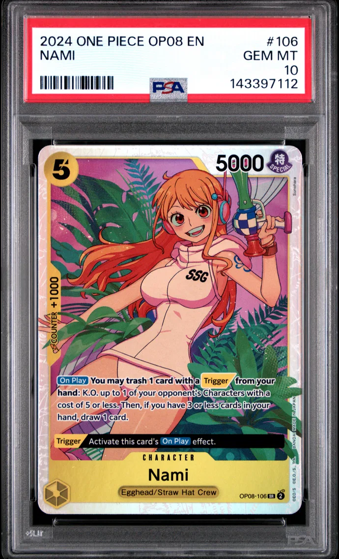 2024 #106 Nami PSA 10 One Piece OP08-Two Legends
