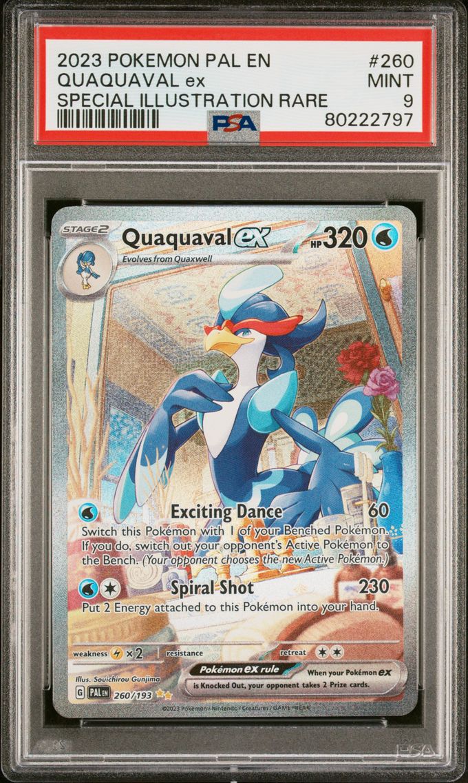 2023 #260 Quaquaval EX PSA 9 Pal EN-Paldea Evolved