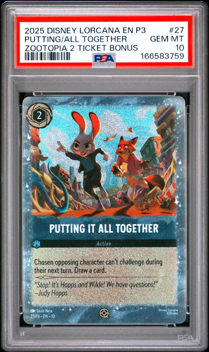 2025 #27 Putting It All Together PSA 10 Disney Lorcana EN P3-Promo