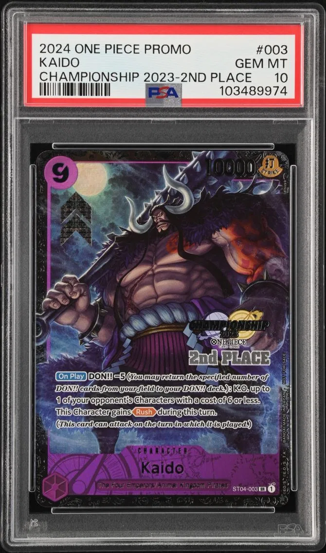 2024 #003 KAIDO PSA 10 One Piece Promos