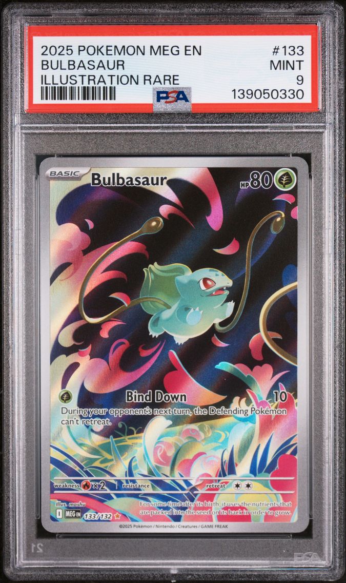 2025 #133 Bulbasaur PSA 9 Meg EN-Mega Evolution