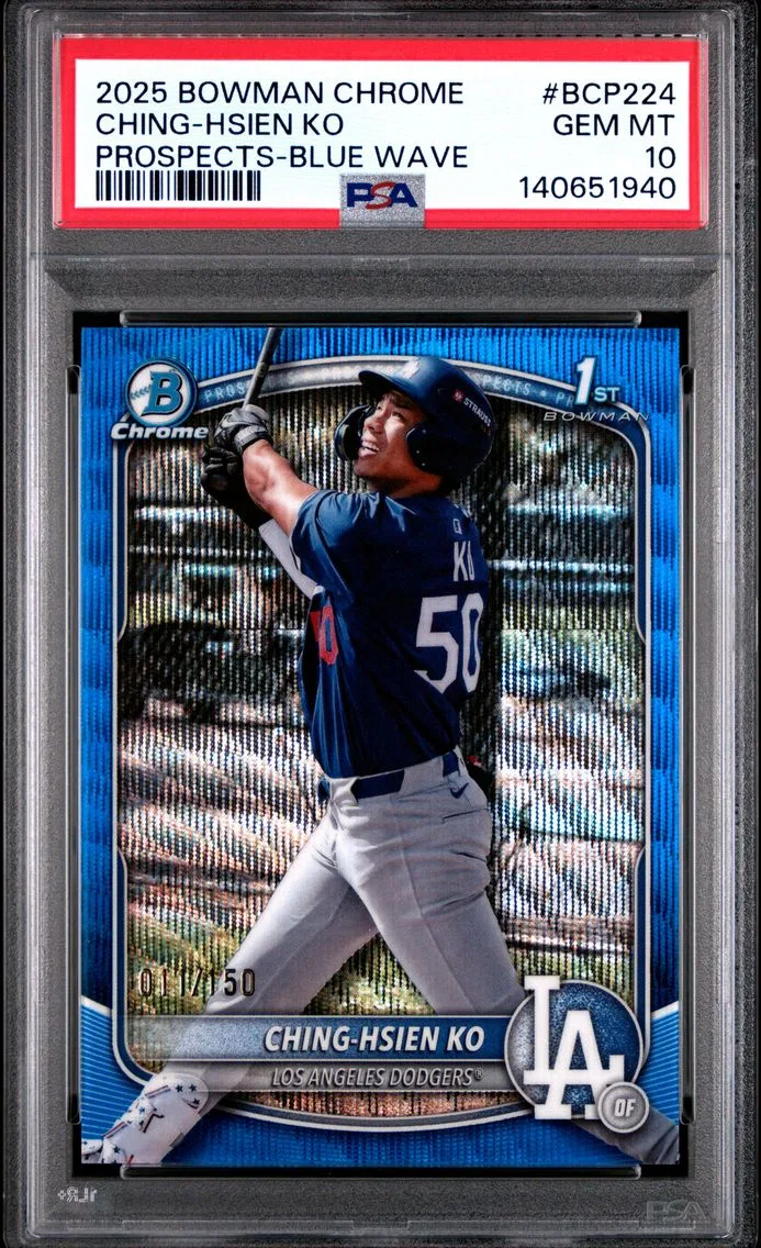2025 #BCP224 Ching-Hsien KO PSA 10 Bowman Chrome Prospects