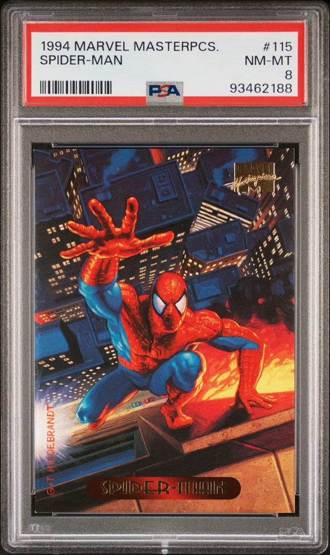 1994 #115 Spider-Man PSA 8 Marvel Masterpieces