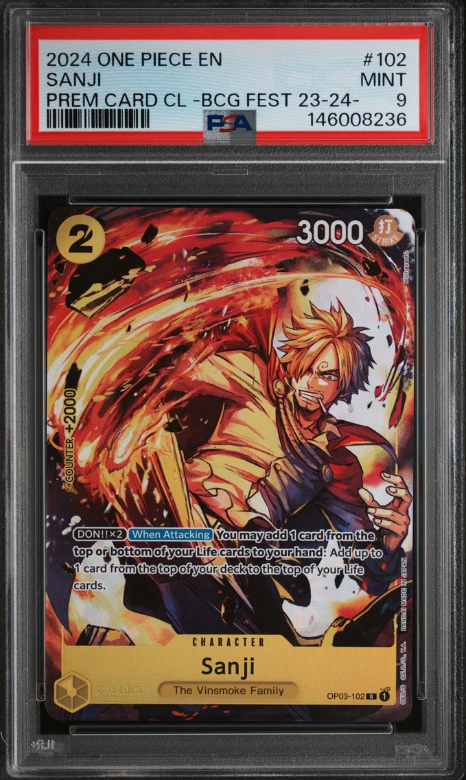 2024 #102 Sanji PSA 9 One Piece Premium Card Collection -Bandai Card Games Fest 23-24 Edition-
