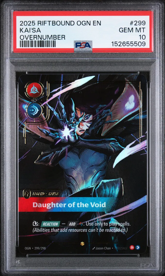 2025 #299 Kai'SA - Daughter of the Void PSA 10 Riftbound: League of Legends Ogn-Origins