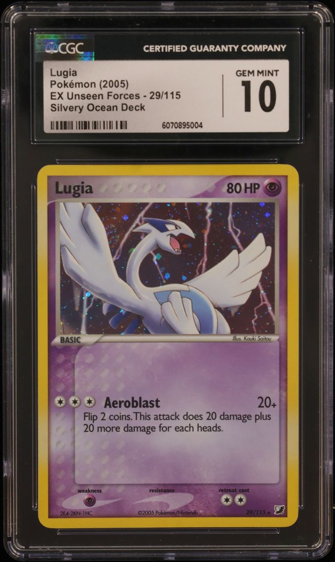 2005 #29 Lugia CGC 10 EX Unseen Forces - English
