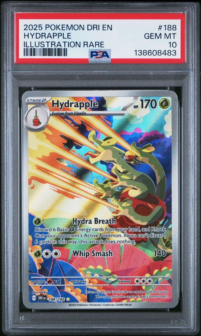 2025 #188 Hydrapple PSA 10 Dri EN-Destined Rivals Pokemon