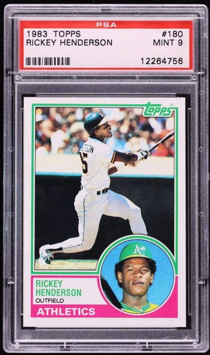 1983 Topps Rickey Henderson #180 PSA 9 MINT