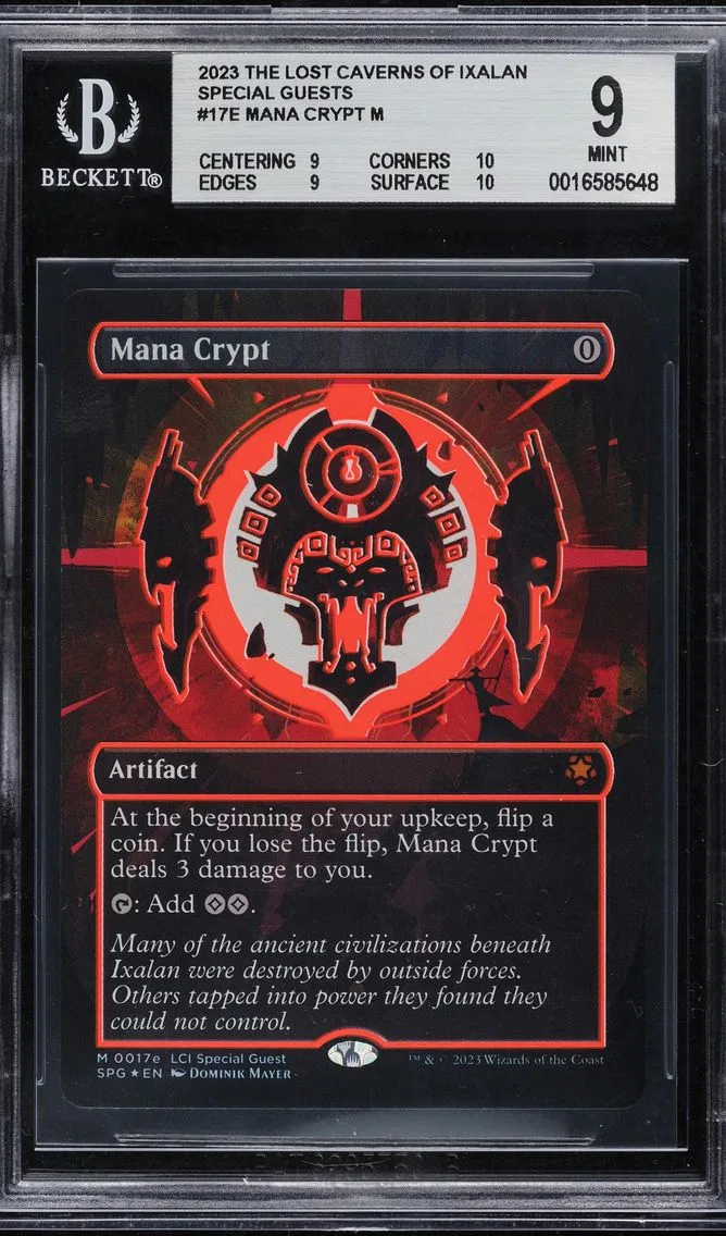 2023 #17E MANA CRYPT BGS 9 MAGIC THE GATHERING LOST CAVERNS IXALAN SPECIAL GUESTS