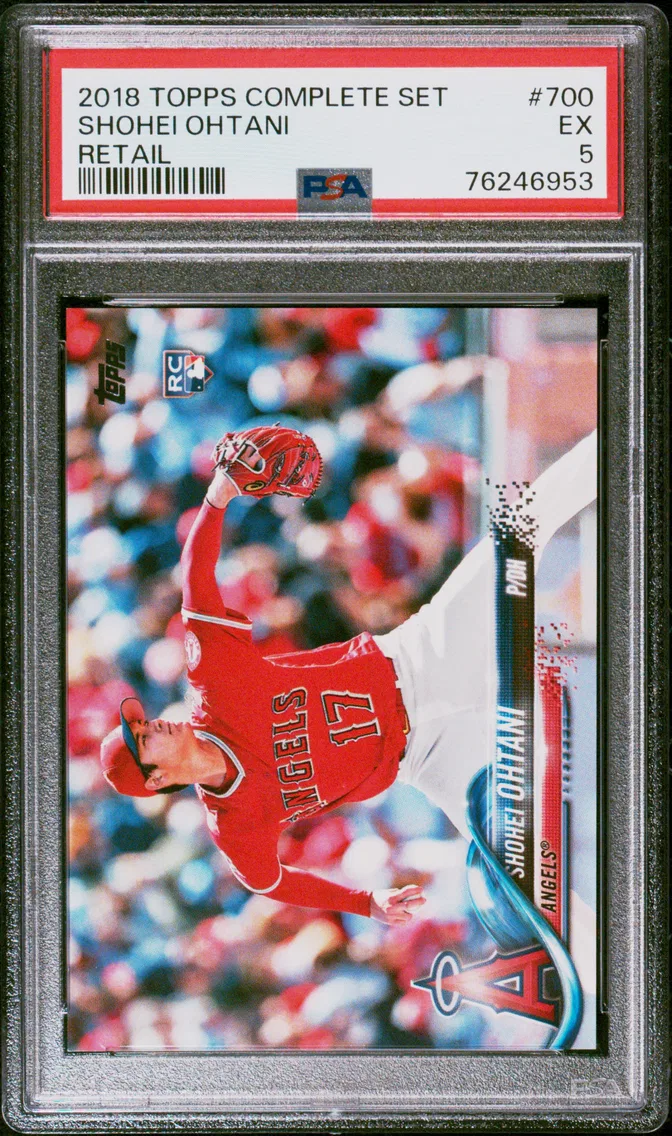 2018 #700 Shohei Ohtani PSA 5 Topps Complete Set