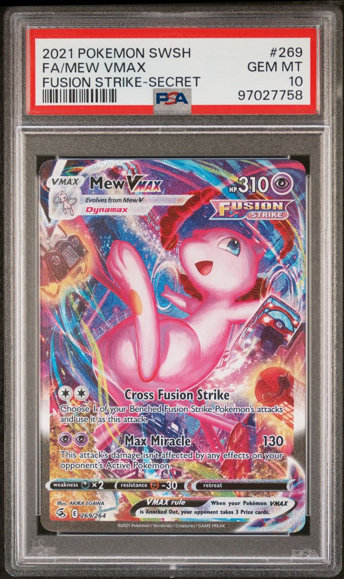 2021 #269 Full Art/Mew Vmax PSA 